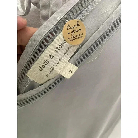 Cloth and Stone Anthropology Womens Wrap Front Top Romper Jumpsuit Overa… - Picture 8 of 8